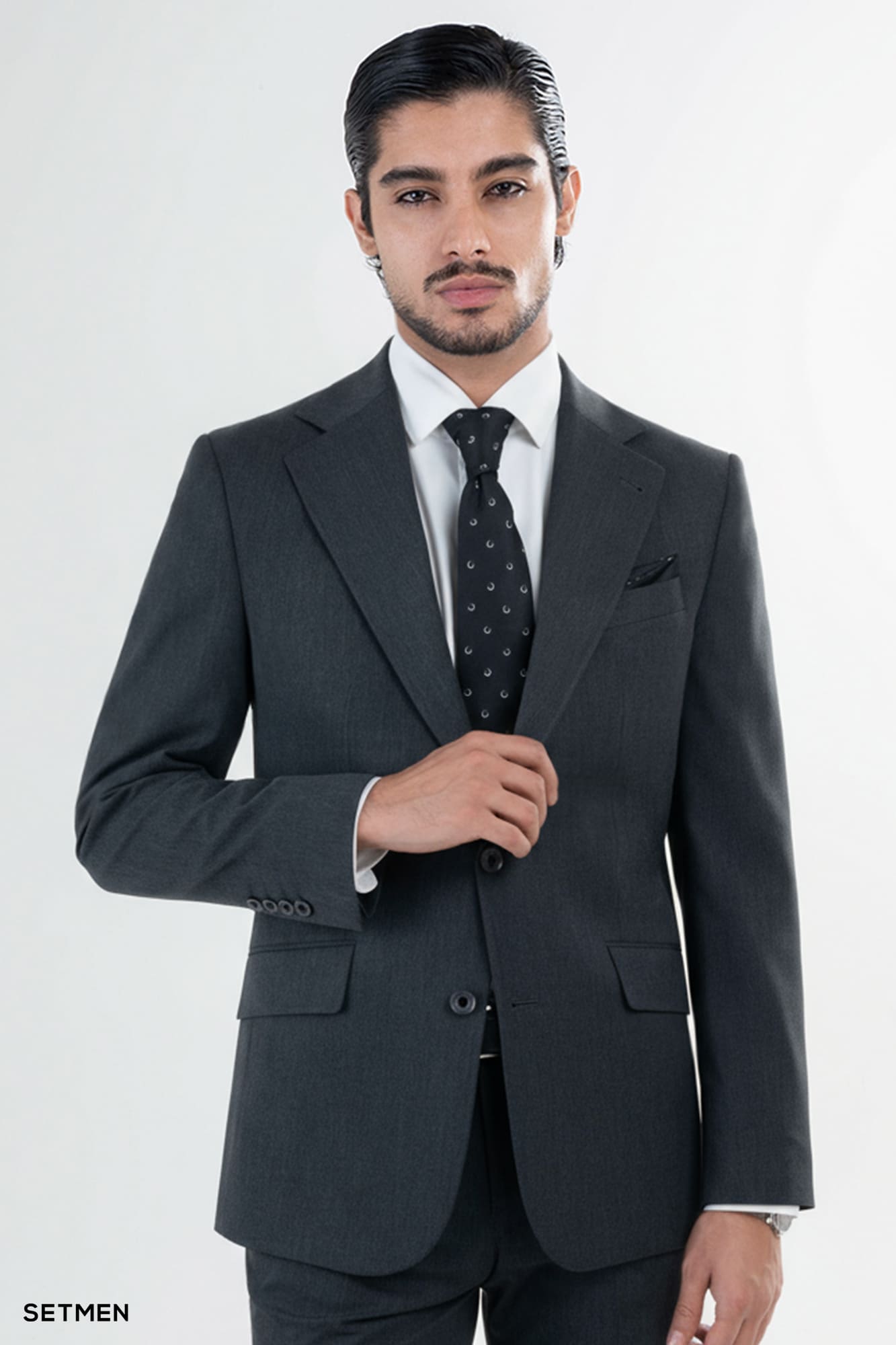 کت و شلوار مردانه دو تکه یقه انگلیسی