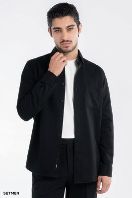 پیراهن مردانه جیب دار کج راه