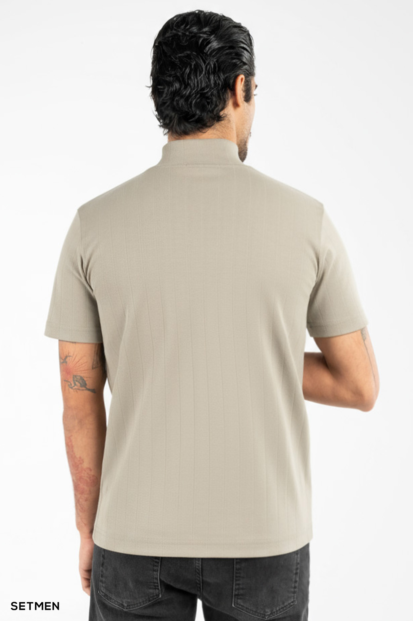 یقه اسکی مردانه آستین کوتاه