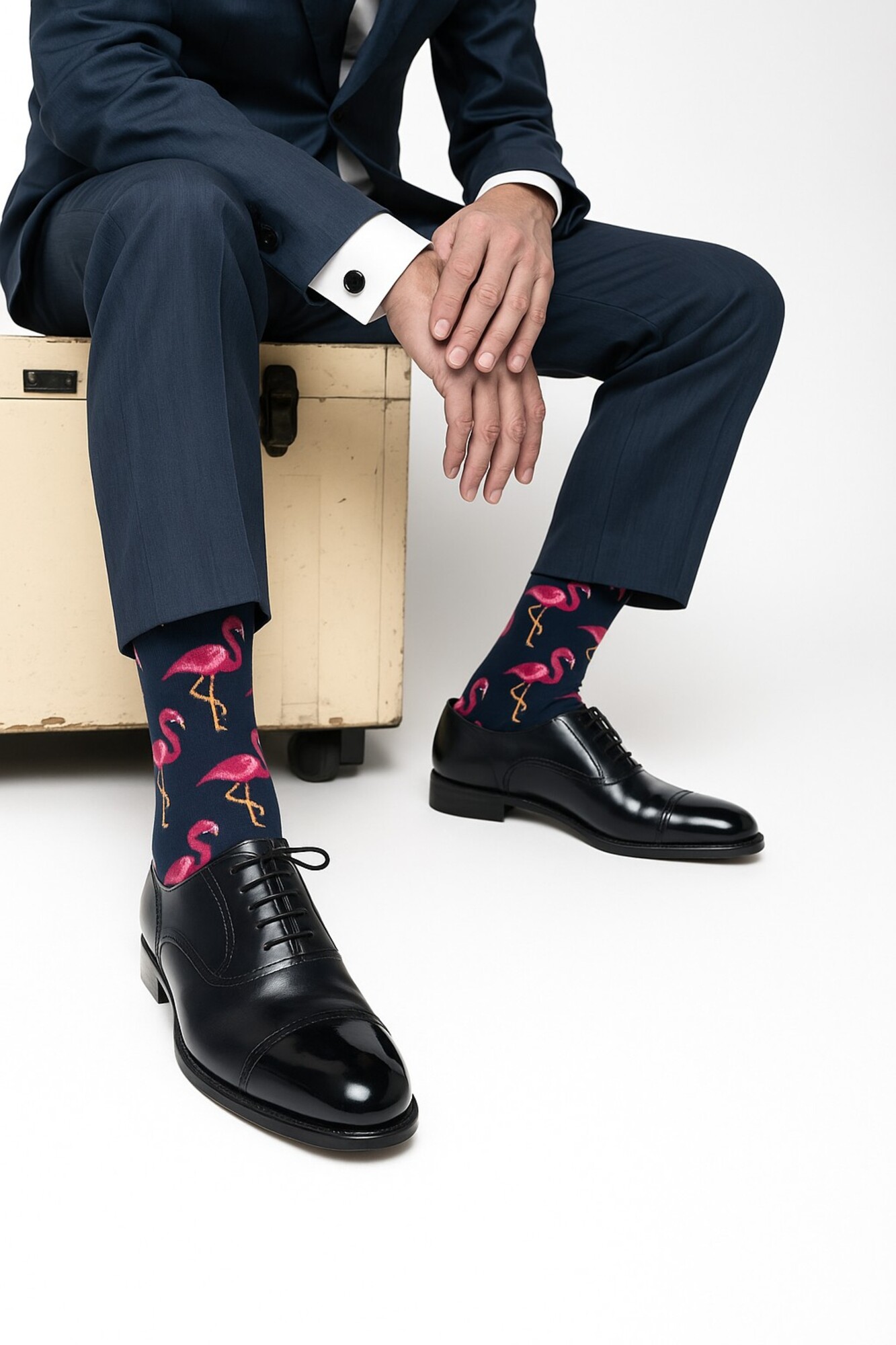 جوراب مردانه طرح دار