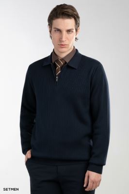 بافت مردانه نیم زیپ