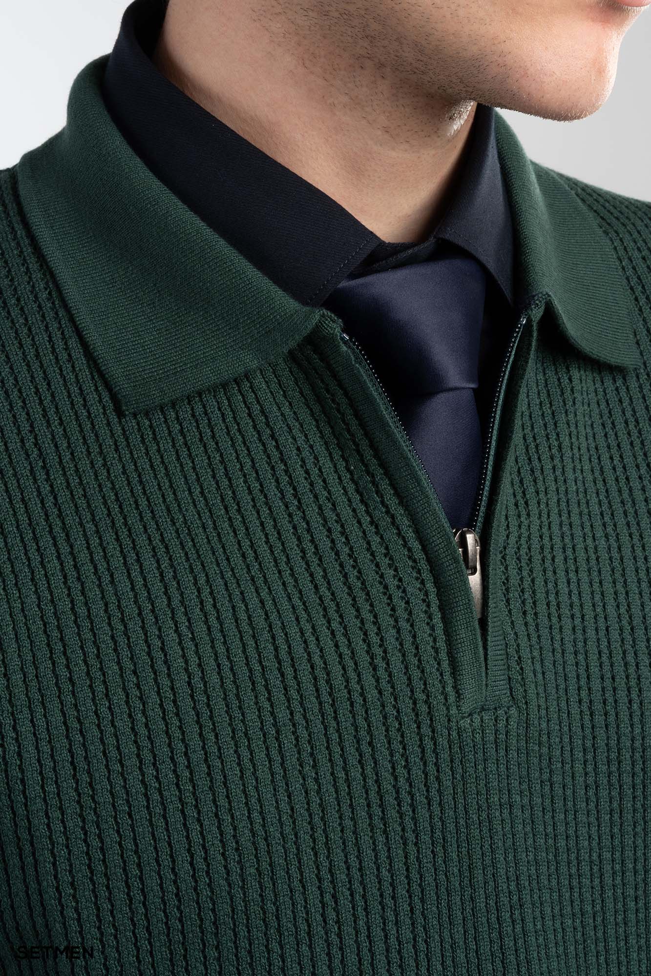 بافت مردانه نیم زیپ