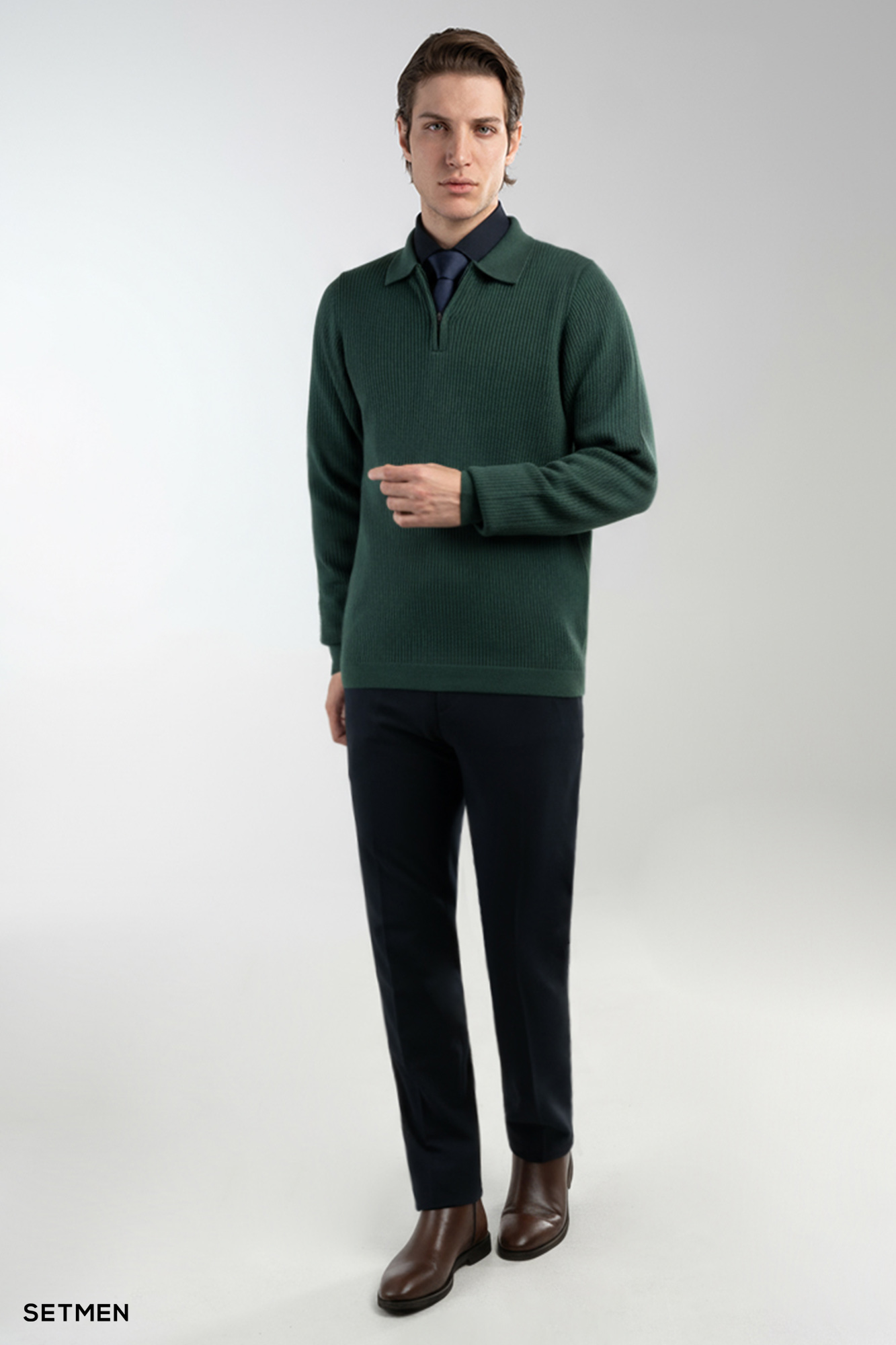 بافت مردانه نیم زیپ