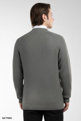 بافت مردانه آستین رگلان تمام زیپ