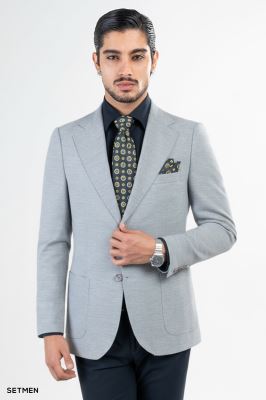 کت تک مردانه دو دکمه ساهارا