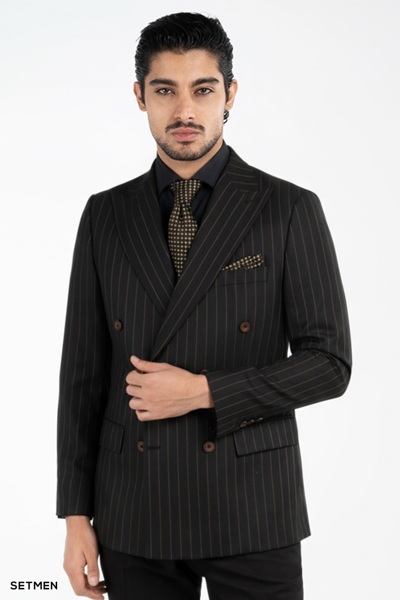 کت و شلوار مردانه دیپلمات دبل برست