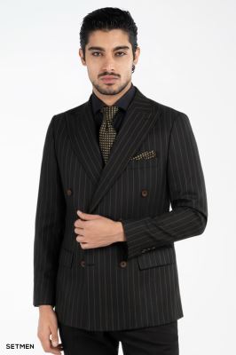 کت و شلوار مردانه دیپلمات دبل برست