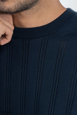 بافت مردانه یقه گرد کلاسیک