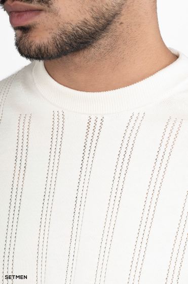 بافت مردانه یقه گرد کلاسیک