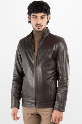 کاپشن مردانه چرم طبیعی