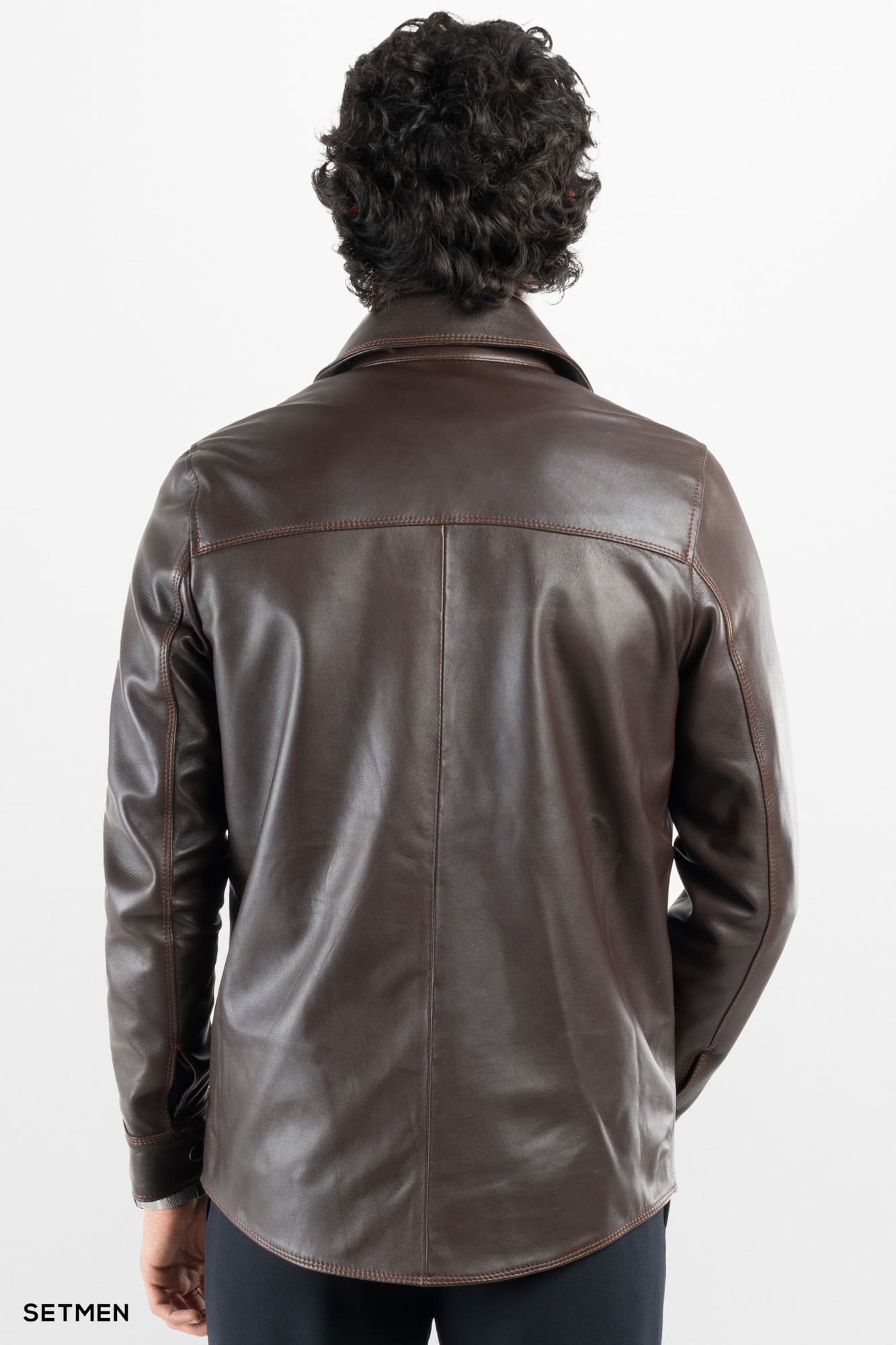 کاپشن مردانه چرم طبیعی