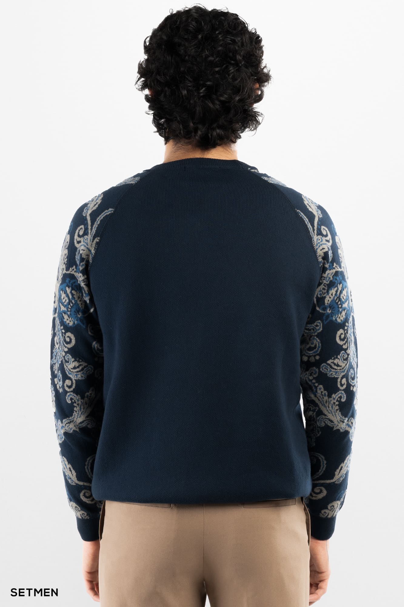 بافت مردانه آستین طرح دار