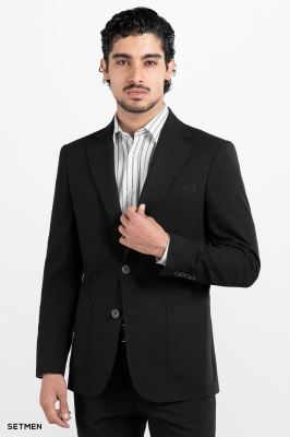 کت تک مردانه لینن سرشانه ناپولی