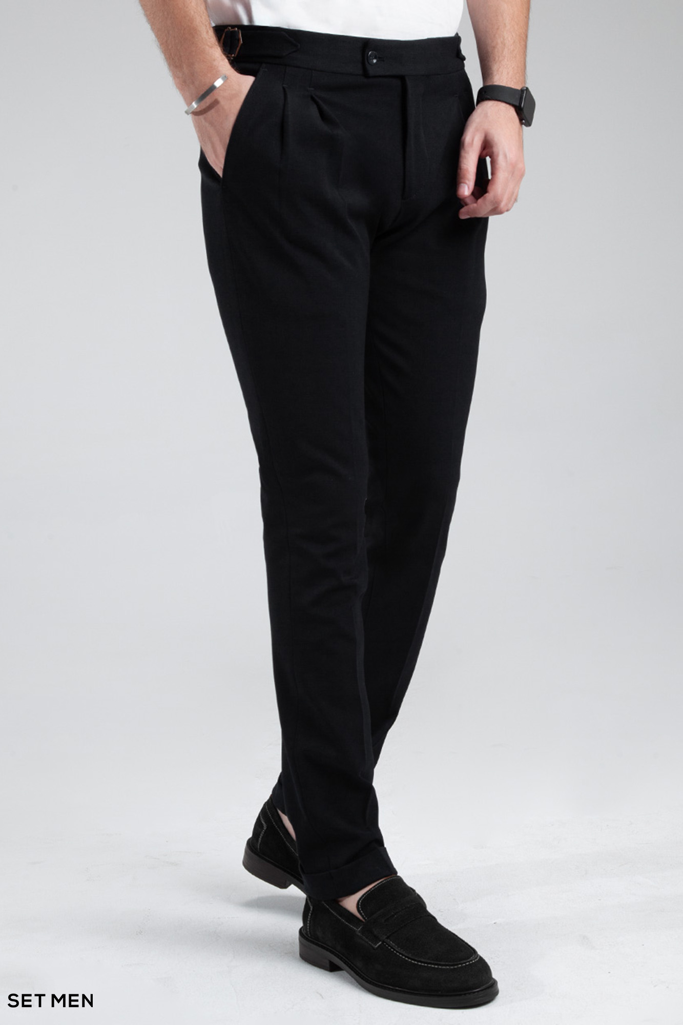 شلوار پارچه ای مردانه پیل دار